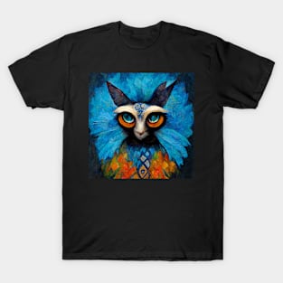 Siamese Cat With Owl Body T-Shirt